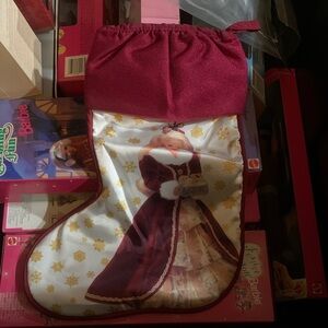 Vintage Hallmark Holidays Barbie stocking NWT